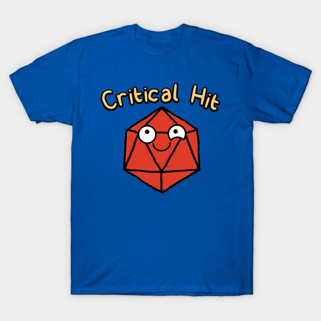 Critical Hit Baby Dungeons and Dragons T-Shirt by natural20kids